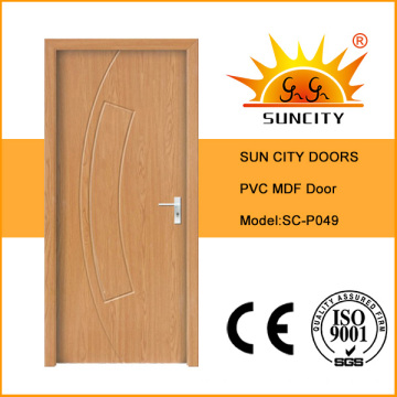 Conception de porte en PVC de toilette à débordement économique Sun City (SC-P049)